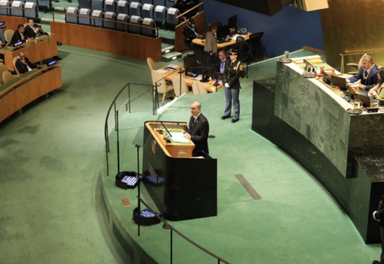 Abinader reclama en la ONU estabilidad en Haití por la seguridad nacional